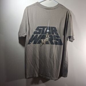 VTG 90s Tan Star Wars Changes Rebel Wear 1996 Movie Single Stitch Tee L